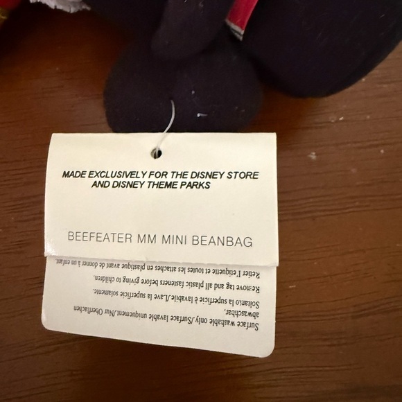 NWT Disney Store Mickey Mouse Beefeater Beanbag Plush - Picture 7 of 7